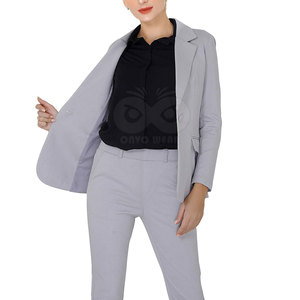 Ladies Formal Pant Suit Two Piece <b>Blazer</b> Trouser <b>Set</b> Modern Office Business Wear Custom Manufacturer - Product Image 4