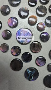 High Quality Spectrolite Crystal Wholesale Price 100% Natural Purple Labradorite Jewelry Making Stone Round Mix Size <b>Quartz</b> - Product Image 2