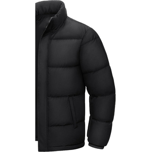Stand Collar Front Logo Men Plus Waterproof Windproof Eco-Friendly Casual Winter Jacket Pockets Wholesale OEM Custom Printed - Product Image 3