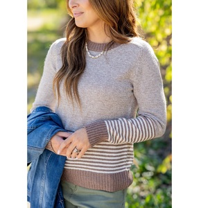 Wholesale Price High Quality Women Crew Neck Jacquard Knit <b>Pullover</b> Sweater Christmas <b>Jumper</b> Sweater for Adults From BD - Product Image 6