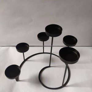 เชิงเทียนเหล็กคำปฏิญาณทำด้วยมือแบบชนบทสำหรับพื้นที่ภายในธีมอุตสาหกรรม - Product Image 4