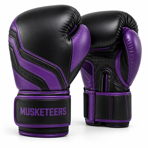 Gants de boxe en cuir artificiel, gants de Muay Thai, gants de kick-boxing, logo personnalisé, prix de gros, OEM, mode personnalisée - Product Image 6