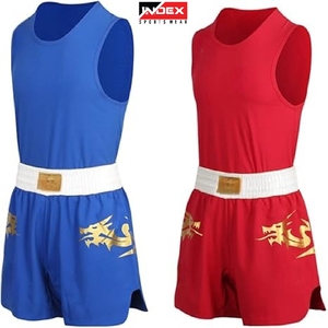 ชุดวูซูซานด้าคุณภาพสูง 100% จากสหรัฐอเมริกา ชุดยูนิฟอร์มชกมวยที่ทนทาน อุปกรณ์ฝึกซ้อมคิกบ็อกซิ่ง ชุดกีฬา - Product Image 1