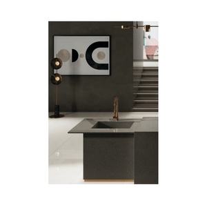 Carreaux en porcelaine de grande taille Galaxy Black 8 mm 800x2400 mm, design moderne, finition brillante, imperméable, antidérapant, chambre à coucher, salon - Product Image 6