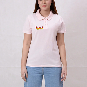 Camiseta polo personalizada de color sólido para mujer, ropa de verano, 100% algodón, transpirable, de secado rápido, cómoda. - Product Image 2