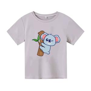 T-shirt pour garçons sur mesure, coton de haute qualité, col rond, manches courtes, t-shirt pour enfants avec logo personnalisé - Product Image 1