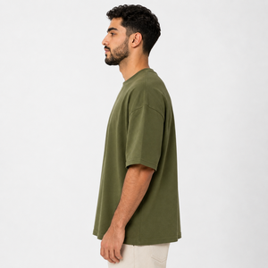 T-shirt pour homme en coton 100% - Coupe ample, léger, confortable, respirant, écologique, idéal pour les activités de loisirs quotidiennes - Product Image 2