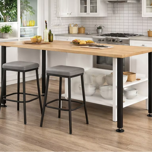 30 Inch Iron Furniture Legs with Easy Installation Set of 4 for DIY Office <b>Desk</b>, Dining Table, 1200 lbs Load Capacity EDPTBL024 - Product Image 1