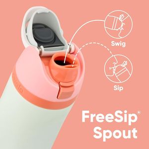 Borraccia Sportiva FreeSip in Acciaio Inox Isolato Senza BPA con Cannuccia per Viaggi - Product Image 2