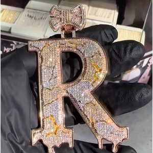 Nuevo Colgante de Diamantes Hiphop Personalizado, Plata de Ley 925, Colgante de Moissanita CRA VVS, Joyería Fina Personalizada para Hombre - Product Image 1