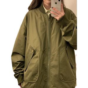 Otoño nuevo estilo gorra de béisbol negra chaqueta de bombardero de ajuste holgado para hombre Simple versátil moda estilo coreano ropa Casual - Product Image 1