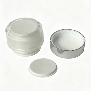 Pot cosmétique en plastique de 30 ml avec couvercle argenté, vide, rechargeable, pour crème, maquillage, lotion pour le visage, crème pour les yeux, baume à lèvres, soins de la peau - Product Image 5