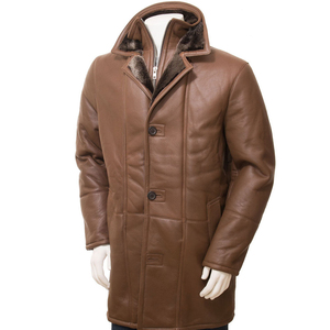 Men <b>Leather</b> Coat Daily Wear <b>Long</b> <b>Leather</b> <b>Jacket</b> Men <b>Leather</b> Coat Modern Casual <b>Long</b> Coat Men <b>Leather</b> Coat - Product Image 1
