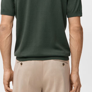 T-shirt en coton respirant pour homme, style streetwear, avec logo personnalisé, vêtement décontracté à manches courtes, coupe ample et confortable - Product Image 6