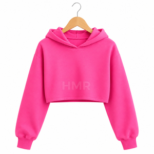 เสื้อครอปท็อปคุณภาพสูง HMR Sorority Sisterhood สีพื้นเรียบง่าย สไตล์ลำลอง ทรงโอเวอร์ไซส์ ไหล่ตก สำหรับผู้หญิง - Product Image 5