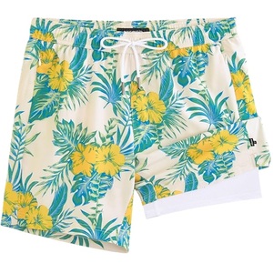 Shorts d'été en polyester ou nylon élastique, imprimé AOP, shorts de bain à séchage rapide, style décontracté, taille tissée avec cordon de serrage, en provenance du Bangladesh. - Product Image 4