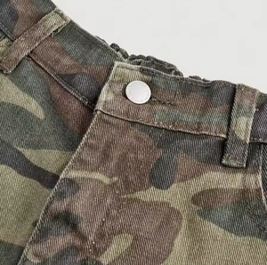Pantalones Cortos Personalizados 100% Algodón, Impermeables, Estilo Cargo, Camuflaje, Streetwear, Casual, Hip Hop, Tres Cuartos - Product Image 5