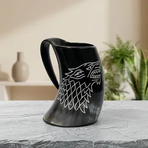 Mug en corne de bœuf de qualité supérieure, luxueux et écologique, pour hôtels et soirées bière, anti-fuite, à faible MOQ - Product Image 1