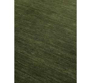 Tapis d'intérieur noué à la main, à poils ras, lavable, antidérapant, respectueux des animaux de compagnie, de couleur verte, abstrait, pour salon, différents styles - Product Image 3