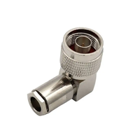 N-Stecker rechtwinklig Klemmadapter HF-Koaxialadapter für RG58 5DFB 7DFB 8DFB 10DFB Kabel Hochfrequenz-Funkantenne