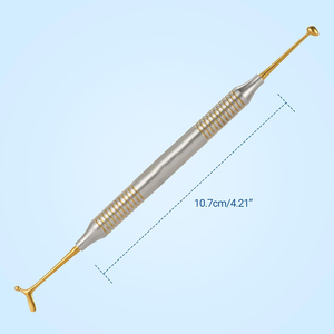 Pulidor Dental Profesional de Acero Inoxidable |   Instrumento de Restauración Dental de Doble Punta para Composite, Amalgama y Plástico - Product Image 2