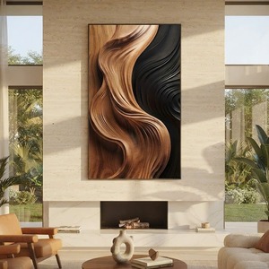 Organic Modern Wood Wall Art Abstract Wood Sculpture Japandi Wall Decor Minimalist Wooden Relief Art Contemporary Wall Hanging - Product Image 3