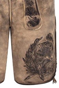 Shorts en Lederhosen bavarois pour hommes, brodés, pantalons traditionnels Trachten, vêtements décontractés pour l'Oktoberfest - Product Image 5