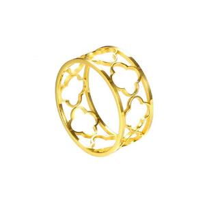 Anillo de Servilleta Decorativo Redondo de Metal Plateado y Dorado con Corte Láser, Decoración de Mesa con Diseño de Mariposa, Envío Directo - Product Image 3