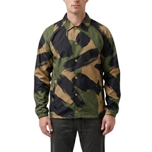 Vintage Woodland <b>Camouflage</b> Utility Coach <b>Jacket</b> Printed Full Snap Classical Hunting Patterned Streetwear Coach <b>Jacket</b> - Product Image 1