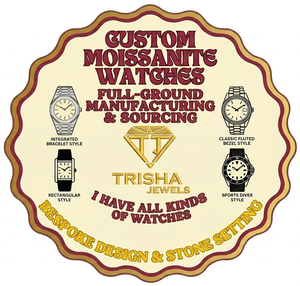 Reloj de Lujo Personalizado con Diamantes Moissanite, Estilo Hip Hop, para Hombre, Reloj de Pulsera Brillante - Product Image 1