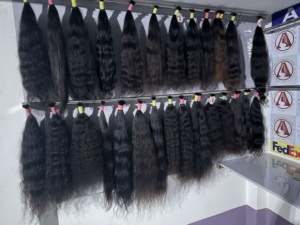 Extensiones de Cabello Humano Remy Indio, Trama Única, Cabello Virgen Liso de Color Natural, 100% Cabello Humano, 1000 g - Product Image 3