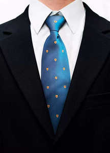 Corbata Masónica Morada y Amarilla con Compás Cuadrado y G |   Proveedor de artículos masónicos - Product Image 3