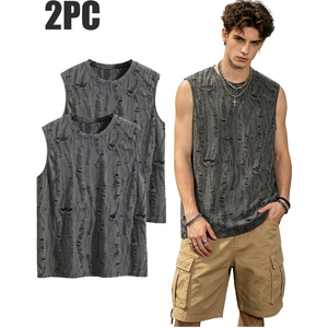 Wholesale Price Urban Clothing Blank Plain Streetwear Gym Fitness <b>Mens</b> <b>Singlet</b> - Product Image 1