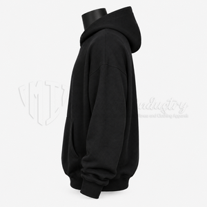 Sudadera con Capucha Negra Unisex Personalizada, Corte Regular, Felpa, Informal, con Bolsillo, Ropa de Invierno, 100% Algodón Ecológico - Product Image 4