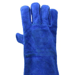 Heavy Duty 14 Inches Heat-resistant Cow Split Leather <b>Long</b> Safety Working Welding <b>Gloves</b> for Welder - Product Image 2