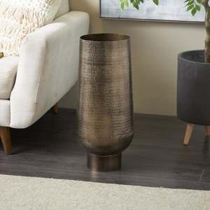 Vase de table moderne en bronze, fait main, abstrait, rond, pour la décoration intérieure - Product Image 4