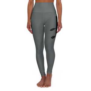 Gray High Waist Seamless Yoga <b>Leggings</b> Full Length <b>Scrunch</b> <b>Butt</b> Tummy Control Stretch Pants for Gym Running - Product Image 1