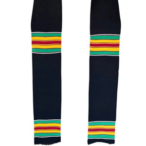 Ensemble bonnet et écharpe d'hiver longs en jacquard de qualité supérieure, unisexe, en acrylique, couleur et logo personnalisables - Product Image 3