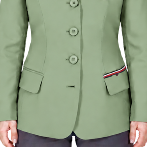 Salbeigrüne Reitjacke für Damen Maßgeschneiderter Reitblazer Professioneller Reitwettbewerbs-Mantel Maßanfertigung Großhandel - Product Image 5