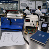 Aparato de análisis de tensión para cilindros delgados |   Equipo de Laboratorio para Recipientes a Presión Hidráulica |   Pruebas de Tensión y Deformación en Ingeniería Mecánica