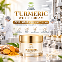 Krim Kunyit Putih 50g Krim Malam Pemutih Wajah Vitamin C untuk Semua Jenis Kulit Formula Herbal Label Pribadi untuk Wanita dalam Kemasan Tube