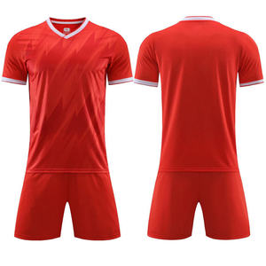 Ensemble d'uniformes de football personnalisés avec shorts, polyester respirant, maillot d'équipe unisexe pour adultes, plusieurs couleurs disponibles - Product Image 3