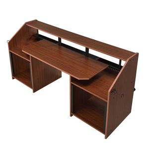 Bureau d'ordinateur rectangulaire Cherry avec 2 compartiments ouverts - Product Image 5