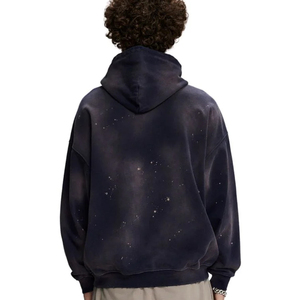 เสื้อฮู้ดดี้วินเทจคุณภาพสูงสั่งทำขายส่ง ผ้าคอตตอนเทอร์รี่ 100% หนานุ่ม ซักฟอกแบบวินเทจ ทรงโอเวอร์ไซส์ ล้างสีแบบแอซิดวอช สำหรับผู้ชาย - Product Image 6
