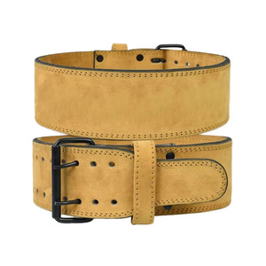 OEM and ODM Powerlifting <b>Belt</b> 10/13mm Thickness Suede Leather Professional Protection for Heavy Weightlifting <b>Exercise</b> - Product Image 5