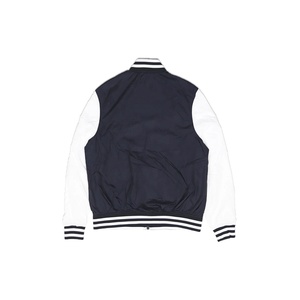 Wholesale Custom Satin Varsity Jacket for Men High Quality <b>Stand</b> Collar Winter Bomber Jacket - Product Image 5