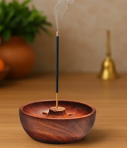 Factory prices Round <b>Wooden</b> Incense Holder Ideal <b>for</b> Burning Incense Sticks in Home Office or Yoga Space At Wholesale Prices - Product Image 2