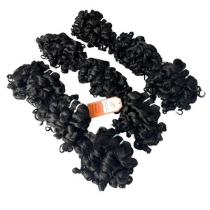 Venta al por mayor 50cm Raw Vietnamita Remy Virgin Hair Bundles Kinky Curly 100g Doble dibujado Cutícula Alineada Extensiones de cabello humano - Product Image 6