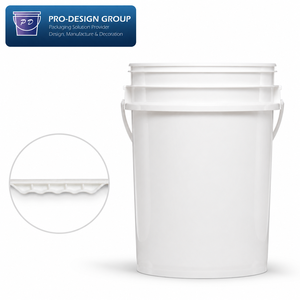 23L Recyclable Easy Open Plastic Joint Compound Bucket for Construction <b>Paste</b> - Product Image 3
