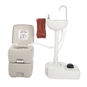Lavandino Portatile da Esterno con WC (46793540) - Rimovibile e Pratico - Product Image 5
